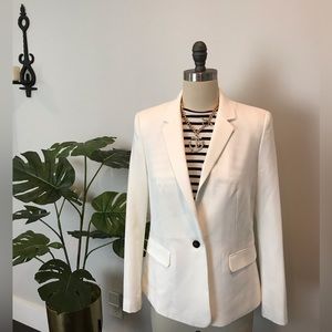 Tahari White Suit Jacket.